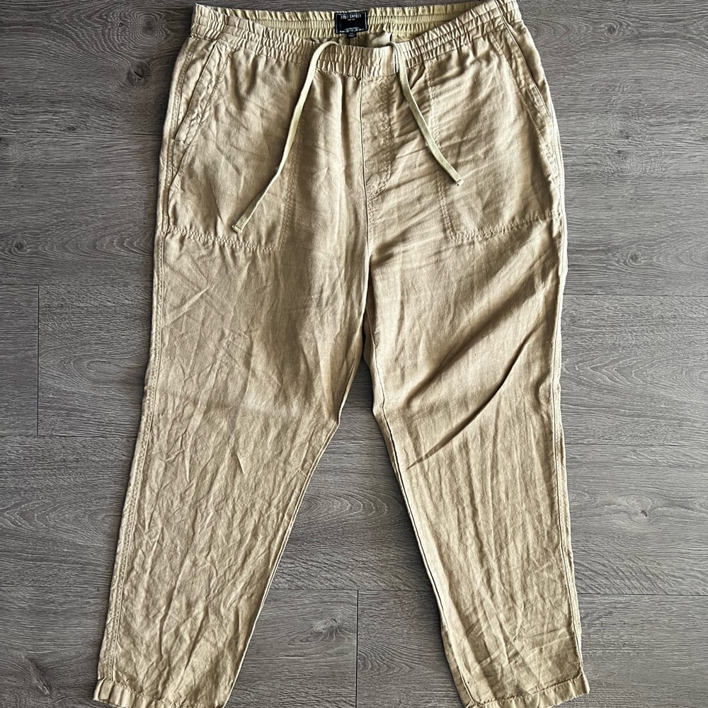 Todd Snyder Italian Linen Beach Pant in Sand